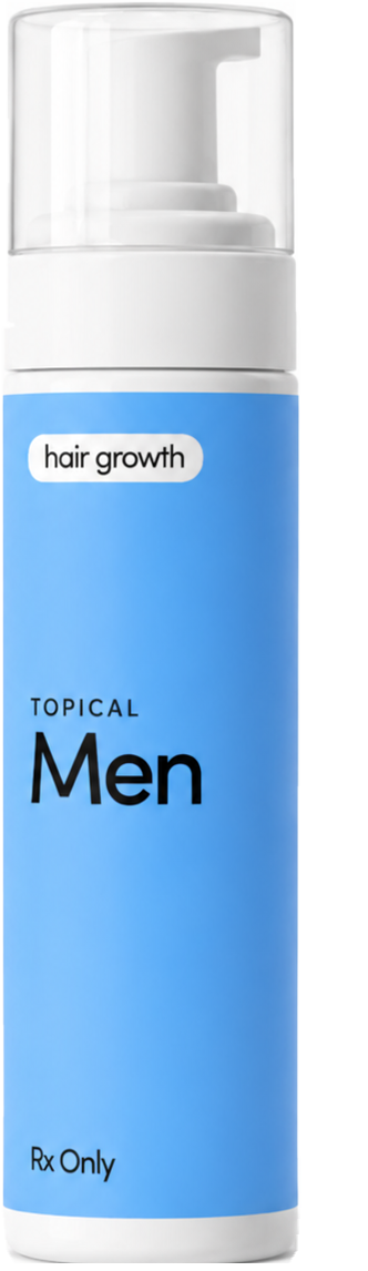 Men's advanced hair growth spray bottle